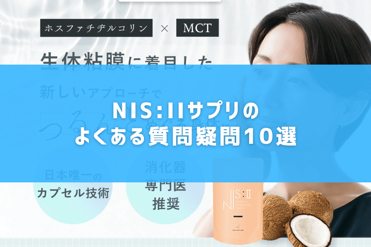 NIS:IIサプリのよくある質問疑問10選