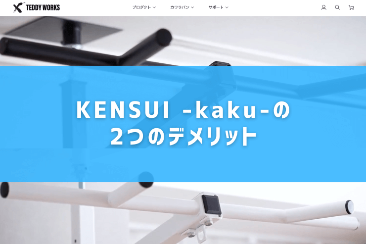 KENSUI -kaku-の2つのデメリット